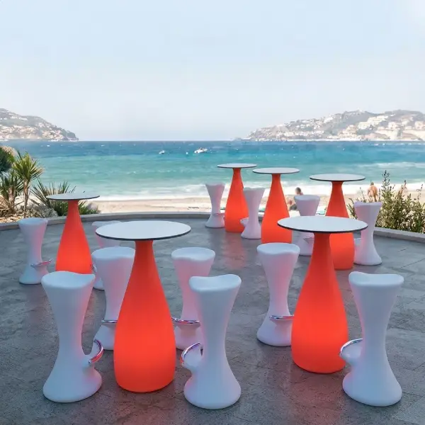 Mesa Apolo Alta naranja 60