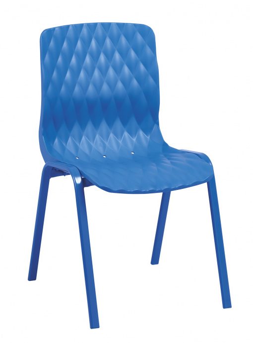 silla rombos oval azul