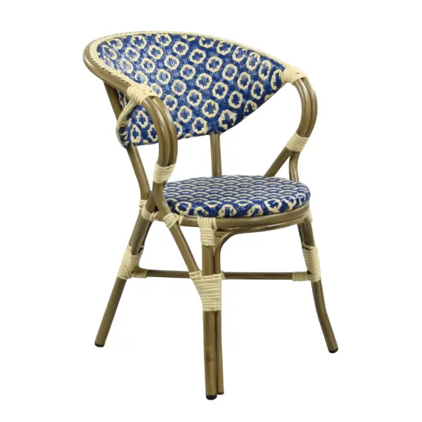 Sillon Zafiro Azul-Crema