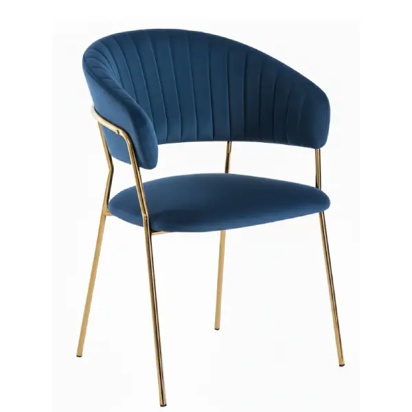 Silla dorada terciopelo 6 colores